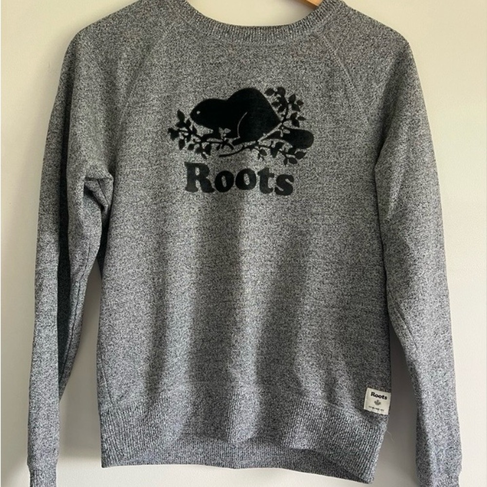 Roots Crewneck Sweater with Beaver Logo